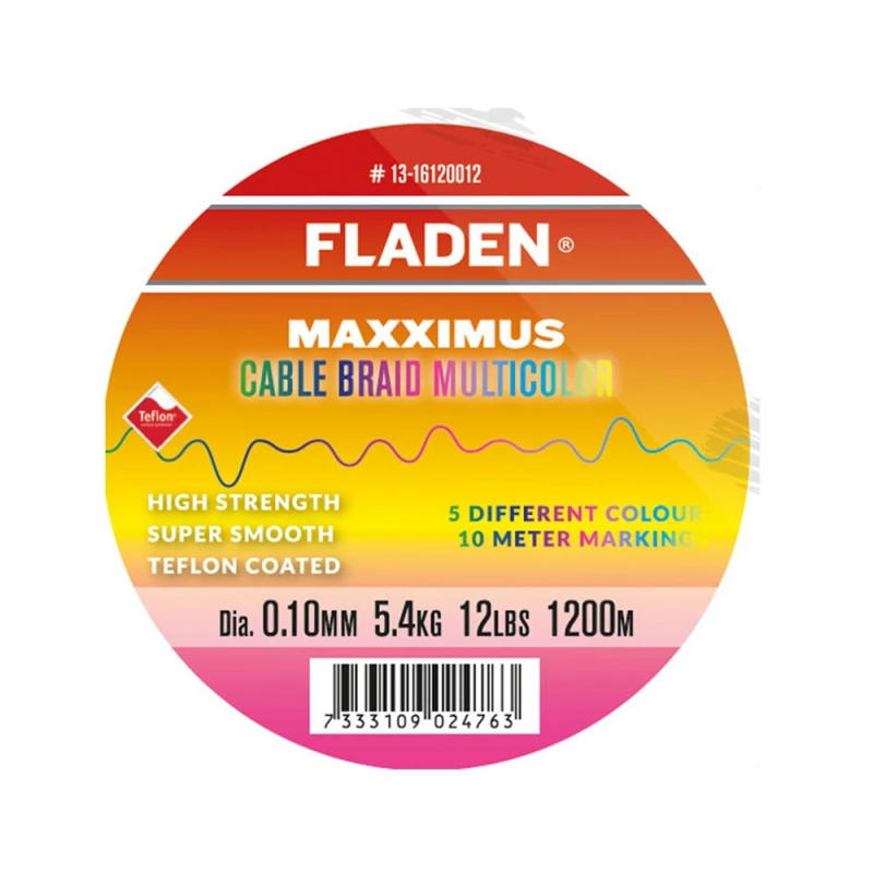 Fladen Maxximus Cable Braid Multicolor 1200m 1 Fladen Maxximus Cable Braid Multicolor 1200m