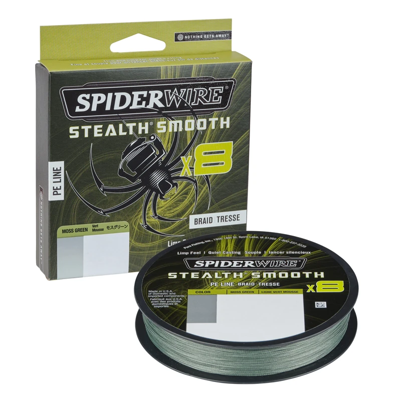 SpiderWire Stealth Smooth Braid 8 Moss Green 150m 1 SpiderWire Stealth Smooth Braid 8 Moss Green 150m