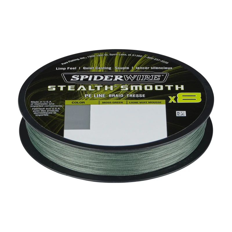 SpiderWire Stealth Smooth Braid 8 Moss Green 150m 3 SpiderWire Stealth Smooth Braid 8 Moss Green 150m – Bild 3
