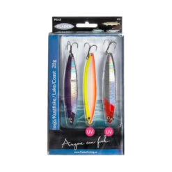 Fladen Nidingen 28g 3-pack, Lila/Gelb/Redhead