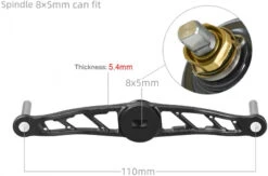 Gomexus Thicken Power Handle -Ausgewählte Geschäfte Für Angelausrüstung BS110H27BKBK1r 4