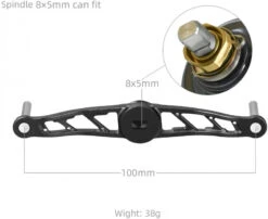 Gomexus Crank Handle Silver/Aurora Knob 10 Gomexus Crank Handle Silver/Aurora Knob -Ausgewählte Geschäfte Für Angelausrüstung BS120TN27TCJ1r 5